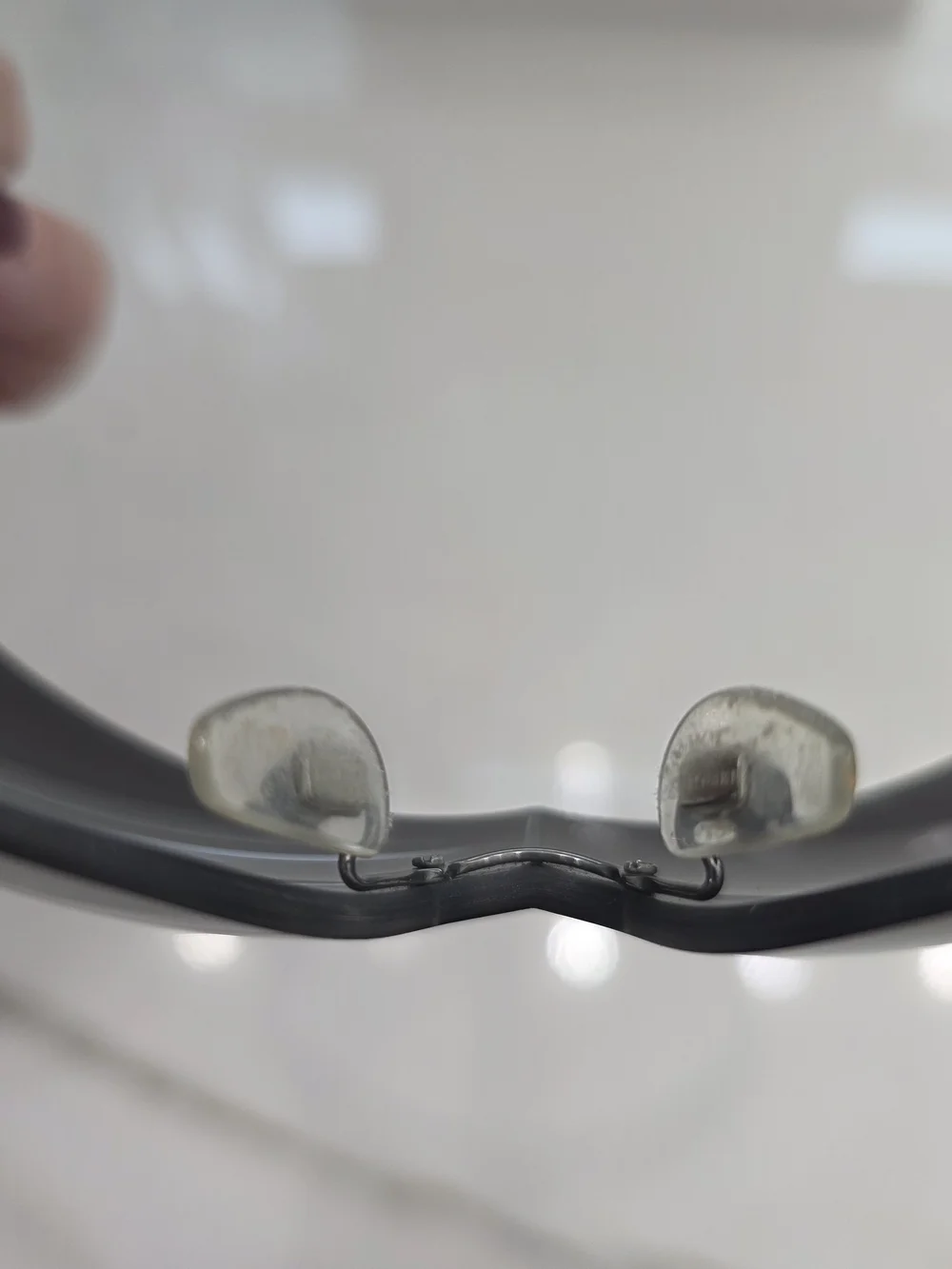 Bvlgari Black Gradient Shield Sunglasses with Silver Accents